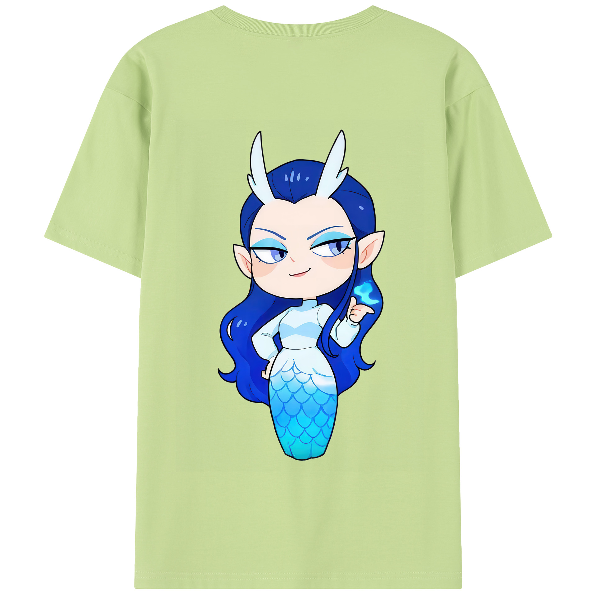 （画像用） Ne Zha 2 ナタ 魔童の大暴れ 綿100％半袖Tシャツ（背面プリント）
